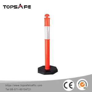 Orange Traffic Delineator Posts kòn ak kolye meditativ